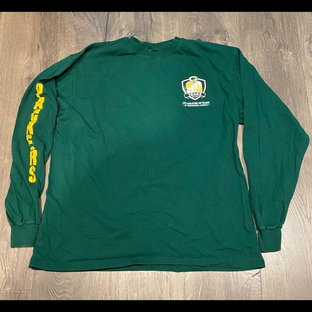 Green Bay Packers 90 Year Anniversary Shirts Bundle, 1919-2009, 2 Shirts!